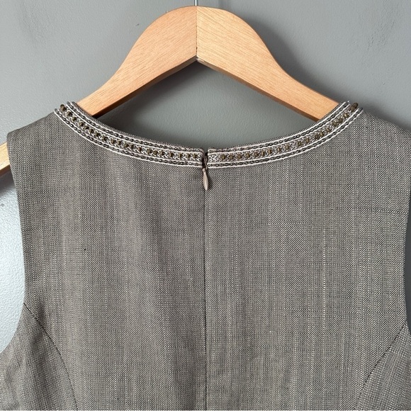 Antonio Melani Tan Beaded Sheath Dress - Picture 6 of 11